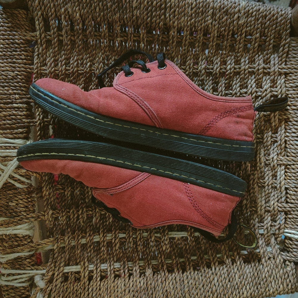 Burgundy Oxblood Dr. Marten's Canvas Sneaker UK 5/ EU 38 / 7.5